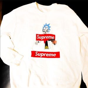 Supreme Rick and morty crewneck